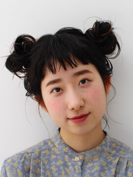 アフェット(con affetto) ふんわりツインお団子アレンジ