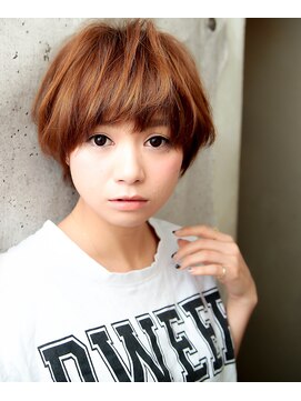 エイミーバイアフロートザガーデン 浦和店(amie by afloat the garden) 大人可愛い甘めバングなショートスタイル◎