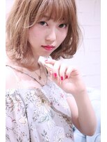 ホラン(HoLan)&nbsp;HoLan☆S/Astyle外人風ミルクティーカラーx外ハネxハニーヘア