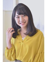 アドラーブル 長岡リップス旭岡店(adorable)&nbsp;無造作セミディ★暗髪×ダブルバング