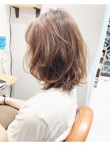 ミッシェル アフロート(michelle afloat) 20代30代40代50代ラウンドCカーブカット×アッシュグレージュ