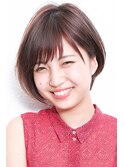 【ボブ専門店】大人かわいいグレージュ小顔ナチュラルショート