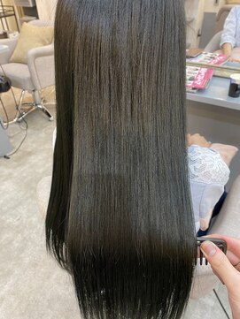 ジーナ 銀座(Zina) オフィスok!ダークグレージュ×髪質改善