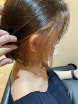 アヤメ 巣鴨店(ayame)&nbsp;(ayame巣鴨)インナーカラー_ベージュ_ボブ_イルミナカラー_tokio