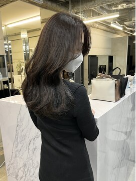 アリュウル 表参道(ALLURE) 大人韓国レイヤーくびれデジタルパーマ暗髪地毛風グレー千葉
