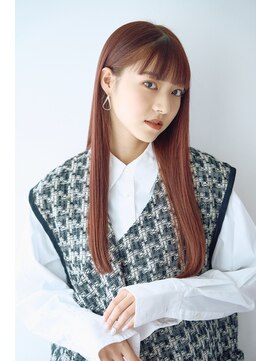 カインド 南青山(hair&make up KIND) 赤髪ワンレンスーパーロング