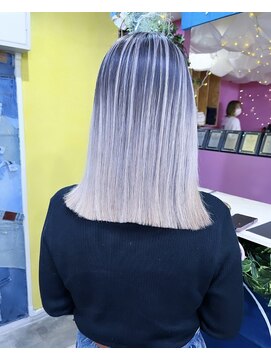 トーク 伊丹本店(TAL'KE) TAL'KE/バレイヤージュ×ホワイトシルバー_1109