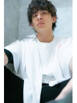 アメラボ 平針店(AmeLab)&nbsp;【マッシュウルフ 】ミディアムパーマ　ウルフ　メンズショート