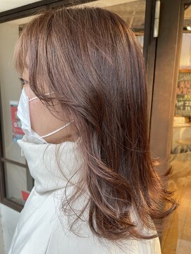 マサヘアー(MaSa Hair) レイヤーカット×オレンジベージュ