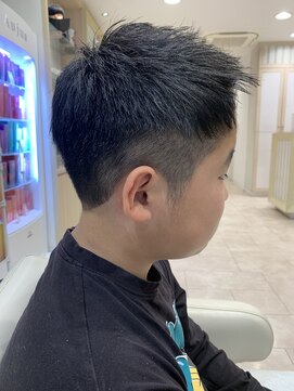 アッシュ 仙川店(Ash) キッズカット ツーブロック オシャレショート クセ毛