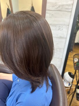 ピース 大島店(Peace) 髪質改善カラー／ショートボブ／ショートヘアー／50代／40代