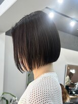 レブ 三条河原町(Reb,) ボブ縮毛矯正30代40代似合わせヘア大人可愛いボブ前髪なし韓国