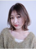 レイヤーボブ/フェイスレイヤー/前髪パーマ/ボブ