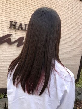 ウィロー(WILLOW) 【WILLOW京橋】地毛×ピンクインナーカラー（中原由貴）