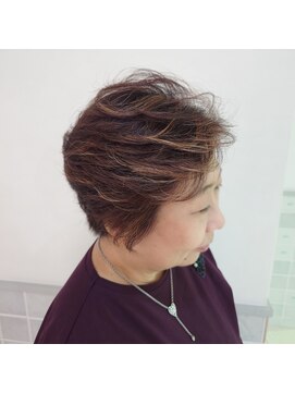 マアム ジー 明大前店(ma'am Zee) ショートレイヤー×ハイライト