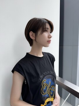 エアー 銀座タワー(AIR) 【藤岡】抜け感バングの大人ショート