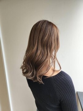 エイクス ヘア デザイン×美髪クリニック 千葉(AQs hair design) くびれヘア/アプリコットオレンジ/夏/髪質改善[千葉駅]