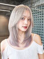 ヴィムヘアー 天神店(VIM hair)&nbsp;レイヤーカット×ホワイトカラー