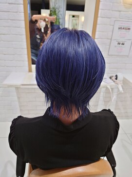 ルクール ヘアー プレジー(Le Coeur HAIR Plaisir) ショート×青