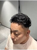MEN’S HAIR/ブルーブラック/フェザーパーマ/柏