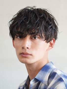 フィフス(fifth) ルーズパーママッシュ黒髪波巻きスパイラルシャドウパーマfifth