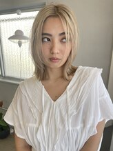 ナイーヴヘア(NAiVE HAIR) 【NAiVE HAIR】ベージュブロンドボブ