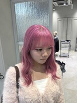 アソビセカンド 原宿(ASOBI 2nd) ダブルカラー/ピンクカラー/ボブルフ/ネビージュ/原宿/前髪/韓国