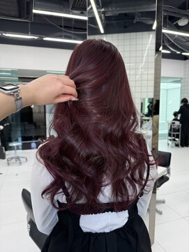 ブリーチなしピンク