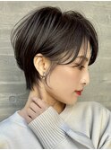 似合わせカット/くびれ丸みショート/白髪ぼかし/ショートボブ