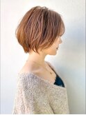 ひし形ショートボブ/小顔/似合わせカット/イメチェンp戸田公園