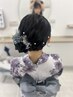 ［通常60分プラン］浴衣着付け＋オーダーヘア　￥7,040