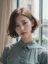 エル 横浜 ウエスト(eL 横浜 west) ◎前髪パーマ レイヤーロング 黒髪 グレーベージュ 小顔