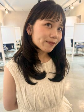 キートス 高知店(kiitos) ぱっつん前髪とnuance layer◎ 三宮