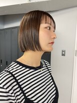 コエ(koe')&nbsp;透けるベージュ、パツっとボブ