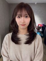 エトワ 中央店(etoi)&nbsp;大分ハッシュカット胸上鎖骨下ミディアムレイヤースタイルかるめ