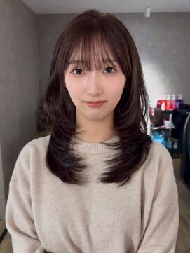 エトワ 中央店(etoi) 大分ハッシュカット胸上鎖骨下ミディアムレイヤースタイルかるめ