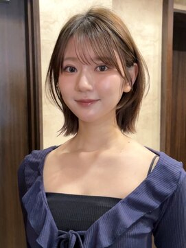 ロンド 銀座(Lond) ☆春日☆縮毛矯正ミルクブラウンダウンバングダークパープル11