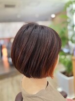 アン アオヤマ(Ann AOYAMA) 大人BOB/オレンジカラー/インナーカラー