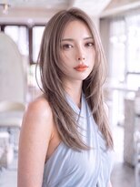ハバナ 渋谷(HAVANA)&nbsp;ハイトーンロング＊レイヤーカット＊流し前髪【ハバナ渋谷】