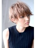 ツヤ感☆platina brown short