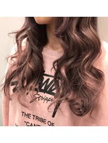 アンド バイ ヘアサロン(AND by hair salon) ピンクグレージュカラー