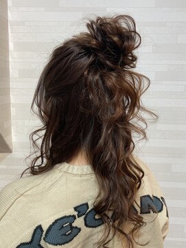 ロワローズ(Roi rose) おだんごハーフアップ☆日高