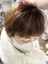 ノラキチジョウジ(NORA KICHIJOJI)&nbsp;#耳かけ#クールショート#ミルクティーベージュ#ショートヘア