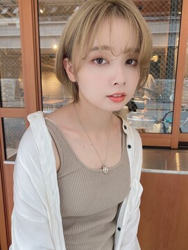ルービック バランス 天王寺(Rubik's×Balance) 大人かわいいハイトーンボブ