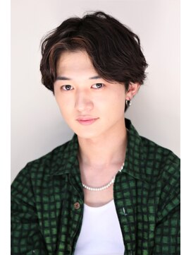 リアージュ 越谷店(liage) メンズセンターパートパーマスタイル