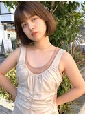 ナチュラルガーリー　ボブ　アッシュベージュ