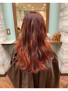 ヘアー バイ ミーズ(hair by Mii’s) バレイヤージュ×グラデーション