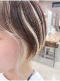 フェイスフレーミングインナーカラー、アシメ刈りあげ★五反田