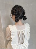 もこもこヘアアレンジ