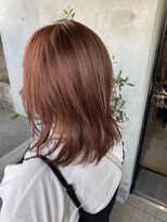 クルー(CREW)&nbsp;ピンクカラー×レイヤーカット